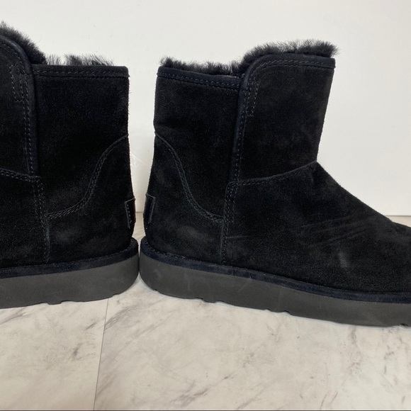 New! UGG Abree Mini Black Winter Boot 5 - Picture 8 of 14